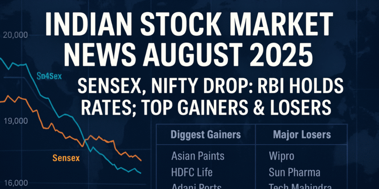 Markets in Motion: August 2025 Sensex & Nifty Movers, RBI Rate Pause Impact